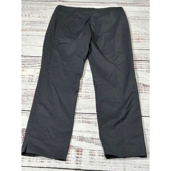 AKRIS Punto Womens Pleated Pants Straight Leg Zippered Pocket Black Size 4 - Picture 2 of 9